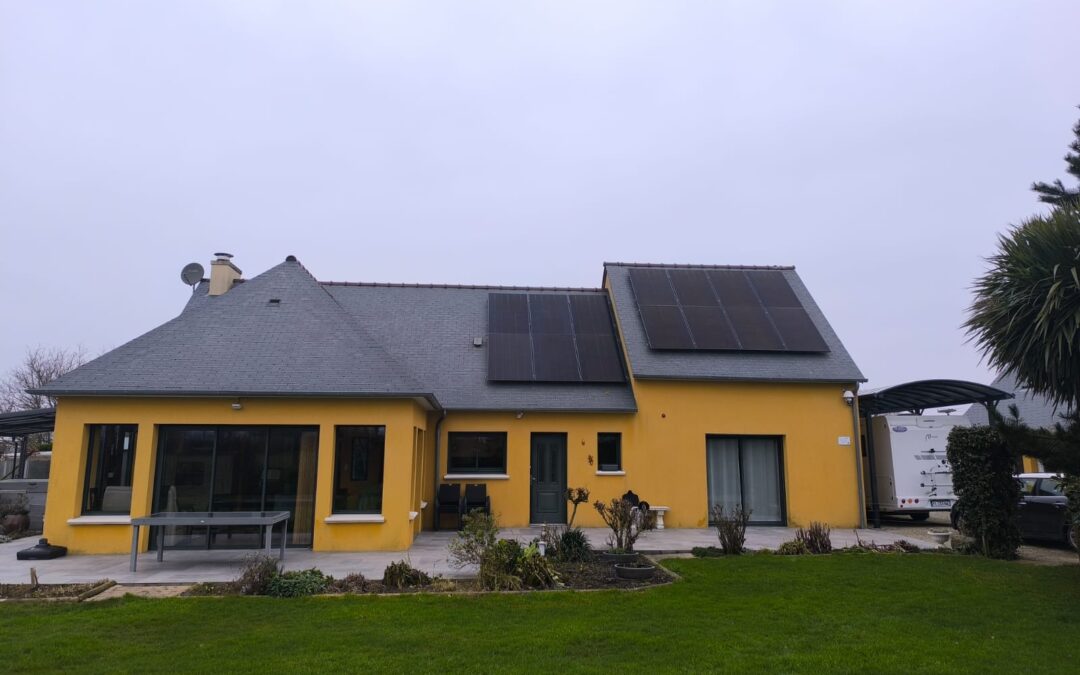 Installation & pose de panneaux solaires pour une maison près de Cherbourg (50)