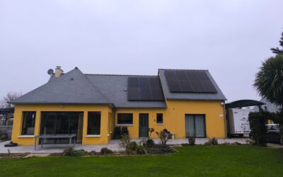 Installation & pose de panneaux solaires pour une maison près de Cherbourg (50)